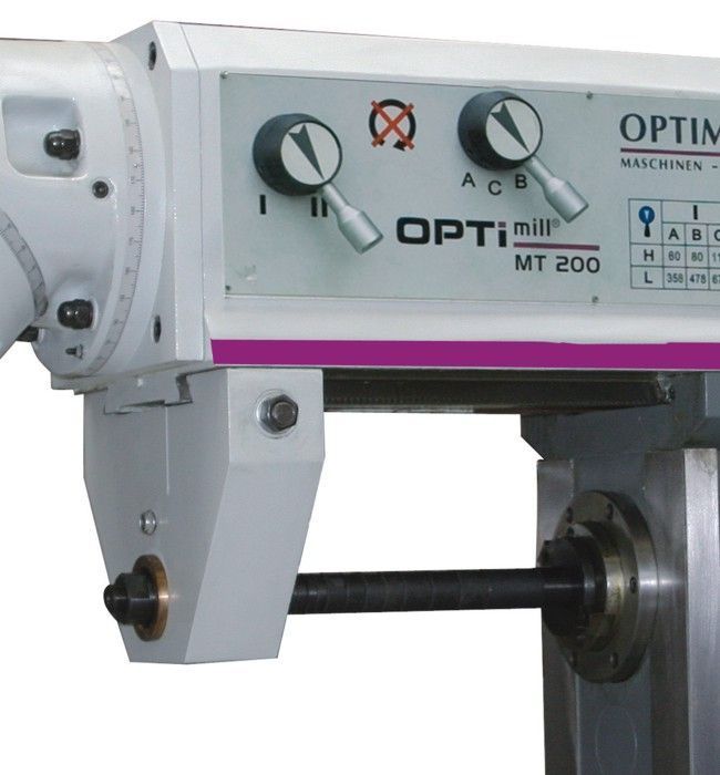 Горизонтально вертикальный фрезерный станок Optimum МТ200
