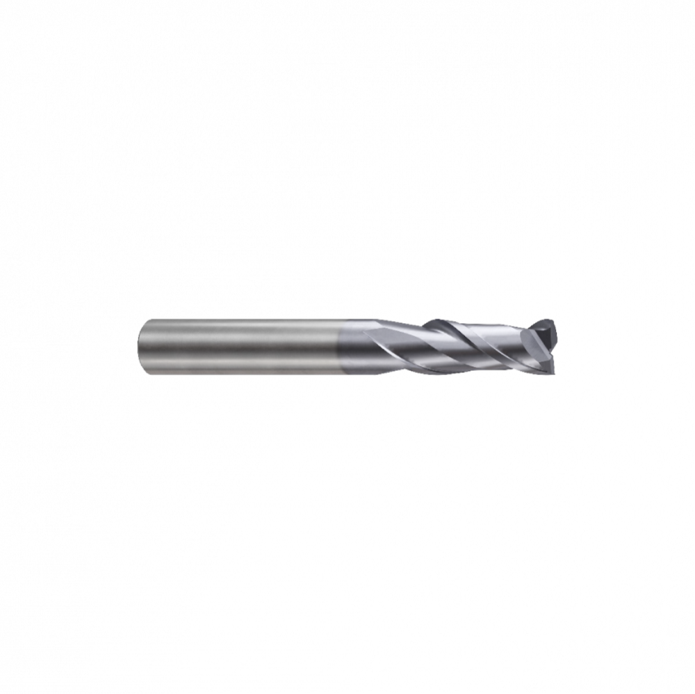 Фреза концевая твердосплавная Alpha-PX c 2-мя зубьями (спираль 35˚), укороченная, 7X8X20X60, New Cen