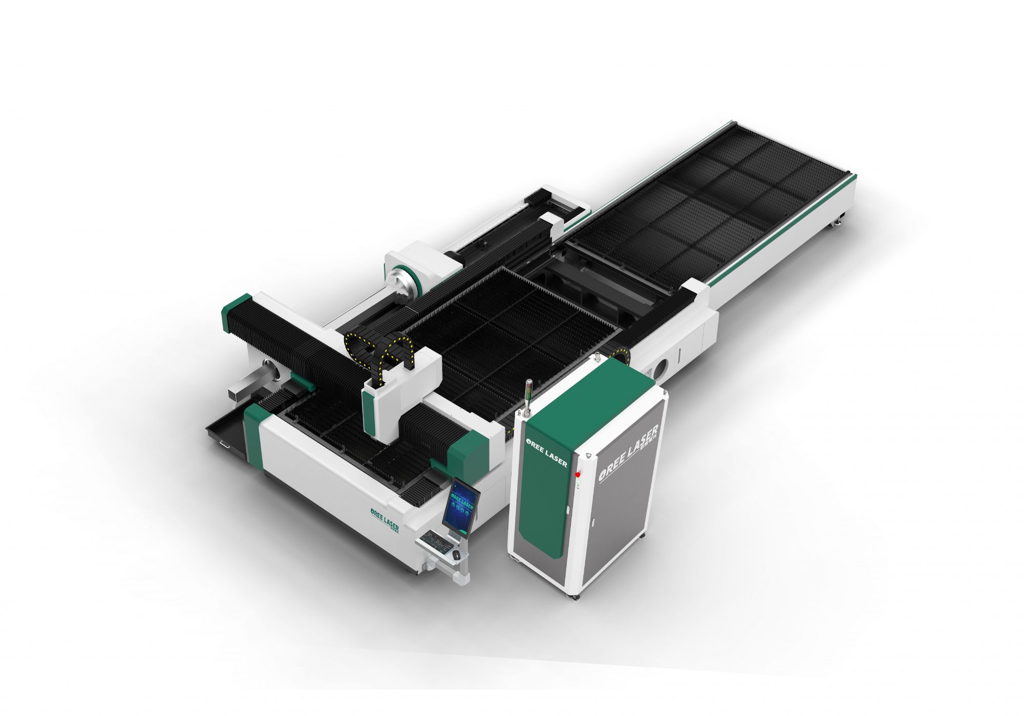 Лазерный станок со сменным столом и труборезным модулем EH6015 MAXPHOTONICS 6000 Вт