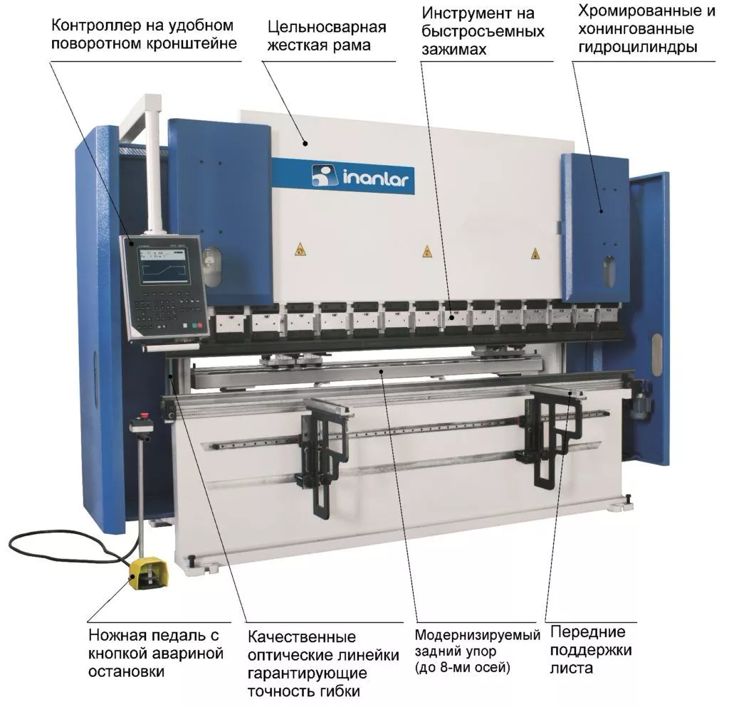 Листогибочный гидравлический пресс INANLAR CNC HAP 45.20/17
