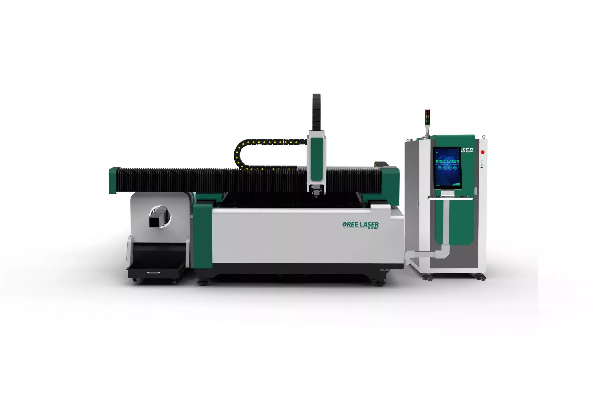 Лазерный станок со сменным столом и труборезным модулем EH3015Т6 MAXPHOTONICS 3000 Вт