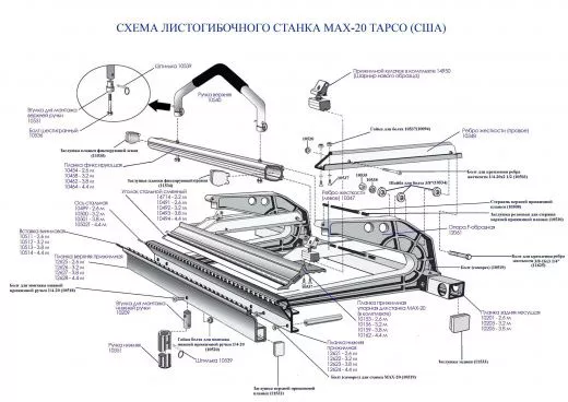 Листогиб ручной TAPCO MAX-20-06